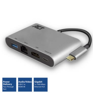USB-C 4K dual poort adapter met HDMI